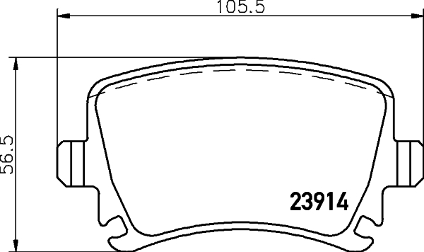 MINTEX MDB2580 Σετ τακάκια, δισκόφρενα for AUDI AUDI (FAW) HAWTAI SEAT SKODA SKODA (SVW) VW