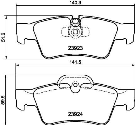 MINTEX MDB2726 Σετ τακάκια, δισκόφρενα for MERCEDES-BENZ
