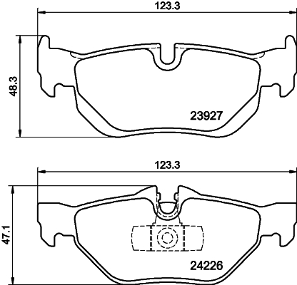 MINTEX MDB2683 Σετ τακάκια, δισκόφρενα for BMW BMW (BRILLIANCE) ZINORO