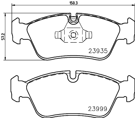MINTEX MDB2684 Σετ τακάκια, δισκόφρενα for BMW BMW (BRILLIANCE)