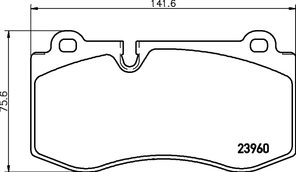 MINTEX MDB2821 Σετ τακάκια, δισκόφρενα for MERCEDES-BENZ