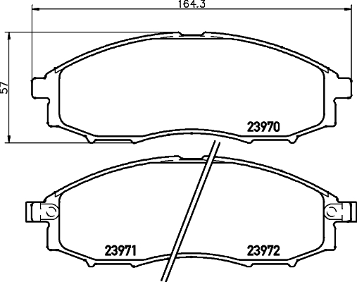 MINTEX MDB2180 Σετ τακάκια, δισκόφρενα for BAIC-ORV DONGFENG (DFAC) NISSAN