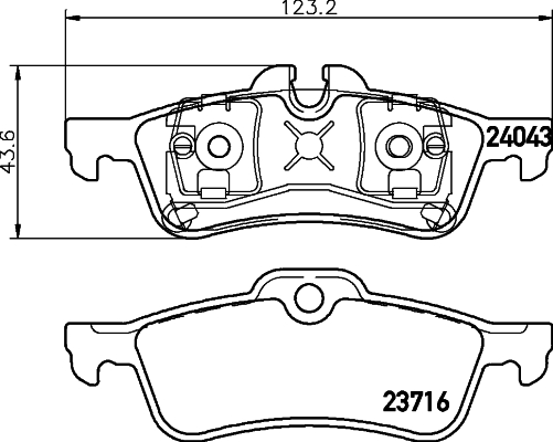 MINTEX MDB2639 Σετ τακάκια, δισκόφρενα for MINI