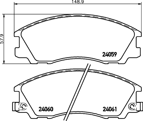 MINTEX MDB2605 Σετ τακάκια, δισκόφρενα for HYUNDAI HYUNDAI (HUATAI) LANDWIND (JMC)