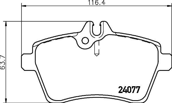 MINTEX MDB2685 Σετ τακάκια, δισκόφρενα for MERCEDES-BENZ