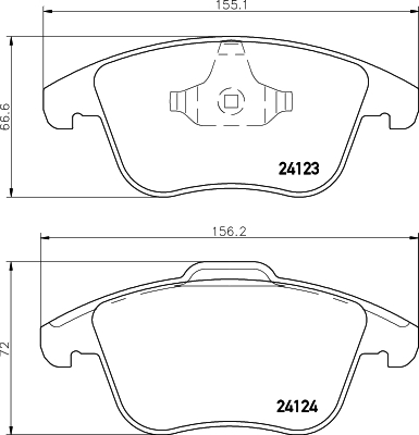 MINTEX MDB2860 Σετ τακάκια, δισκόφρενα for FORD FORD AUSTRALIA FORD USA LAND ROVER MG MG (SAIC) ROEWE (SAIC) VOLVO VOLVO ASIA