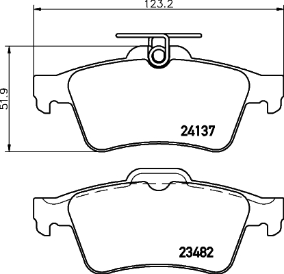 MINTEX MDB2686 Σετ τακάκια, δισκόφρενα for CADILLAC CHEVROLET CITROËN DAIMLER FORD FORD (CHANGAN) FORD ASIA & OCEANIA FORD AUSTR