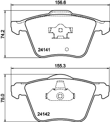 MINTEX MDB2576 Σετ τακάκια, δισκόφρενα for VOLVO VOLVO ASIA