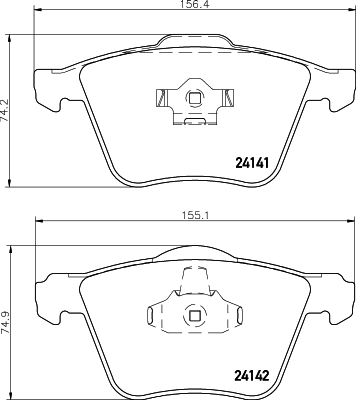 MINTEX MDB2576 Σετ τακάκια, δισκόφρενα for VOLVO VOLVO ASIA