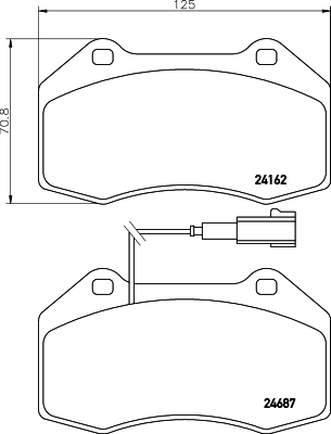 MINTEX MDB2976 Σετ τακάκια, δισκόφρενα for ABARTH ALFA ROMEO FIAT