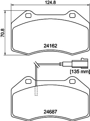 MINTEX MDB2976 Σετ τακάκια, δισκόφρενα for ABARTH ALFA ROMEO FIAT