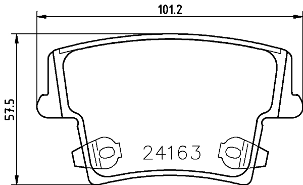 MINTEX MDB2695 Brake Pad Set, disc brake for CHRYSLER DODGE LANCIA