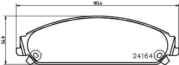MINTEX MDB2696 Σετ τακάκια, δισκόφρενα for CHRYSLER DODGE LANCIA