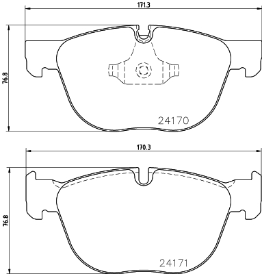 MINTEX MDB2827 Σετ τακάκια, δισκόφρενα for BMW