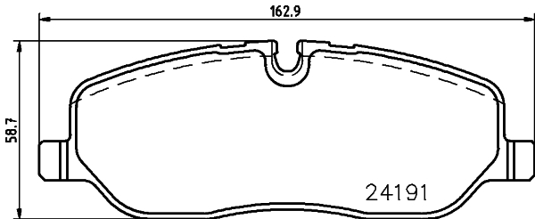 MINTEX MDB2712 Σετ τακάκια, δισκόφρενα for LAND ROVER