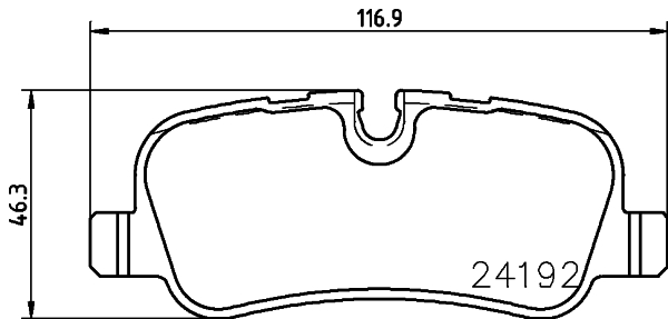 MINTEX MDB2713 Σετ τακάκια, δισκόφρενα for LAND ROVER