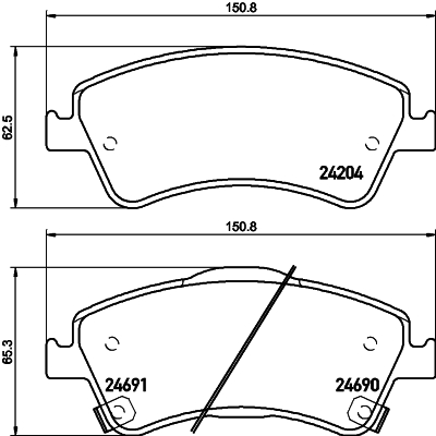 MINTEX MDB2933 Σετ τακάκια, δισκόφρενα