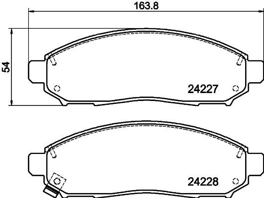 MINTEX MDB2715 Σετ τακάκια, δισκόφρενα for NISSAN SUZUKI