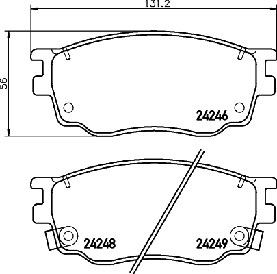 MINTEX MDB2690 Σετ τακάκια, δισκόφρενα for BESTURN (FAW) GAC MAZDA ZOTYE