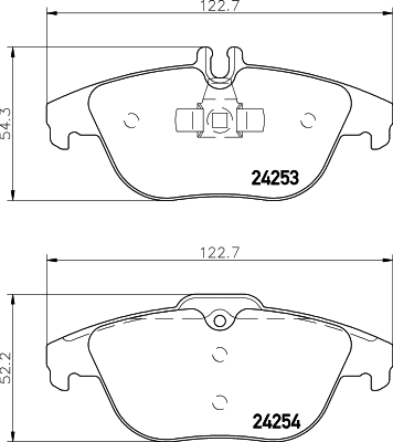 MINTEX MDB2845 Σετ τακάκια, δισκόφρενα for MERCEDES-BENZ