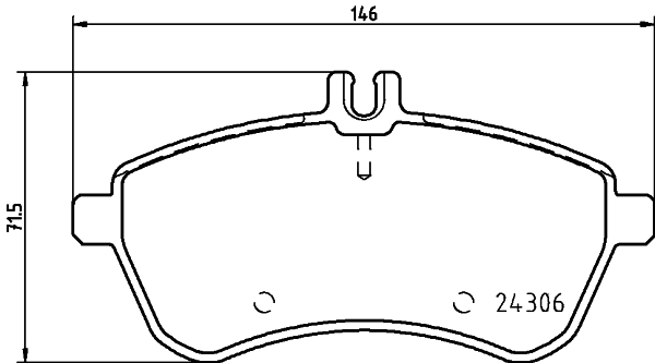 MINTEX MDB2830 Σετ τακάκια, δισκόφρενα for MERCEDES-BENZ