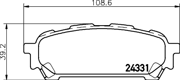 MINTEX MDB2577 Σετ τακάκια, δισκόφρενα for SUBARU