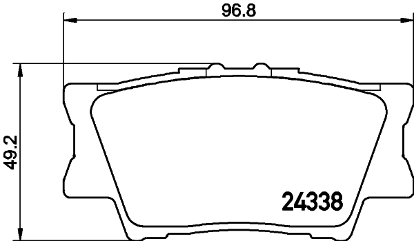 MINTEX MDB2787 Σετ τακάκια, δισκόφρενα for DAIHATSU LANDWIND (JMC) LEXUS PONTIAC TOYOTA TOYOTA (GAC)