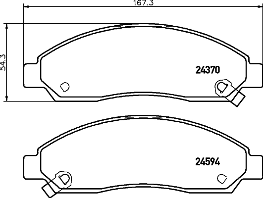 MINTEX MDB2632 Σετ τακάκια, δισκόφρενα for CHEVROLET GMC GREAT WALL HOLDEN ISUZU