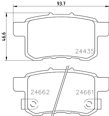 MINTEX MDB2946 Brake Pad Set, disc brake for ACURA BYD HONDA PROTON