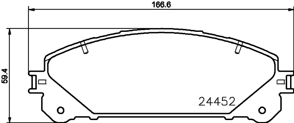 MINTEX MDB3114 Σετ τακάκια, δισκόφρενα for DAIHATSU LEXUS SUBARU TOYOTA TOYOTA (GAC)