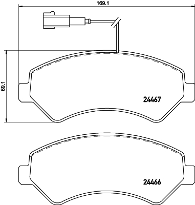 MINTEX MDB3298 Σετ τακάκια, δισκόφρενα for CITROËN FIAT OPEL PEUGEOT RAM TOYOTA VAUXHALL