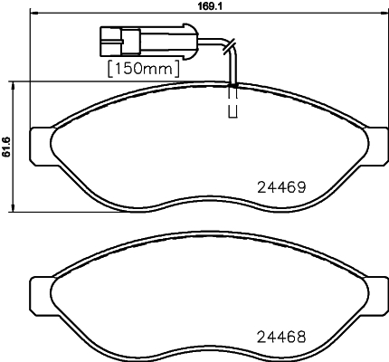 MINTEX MDB3365 Σετ τακάκια, δισκόφρενα for CITROËN FIAT OPEL PEUGEOT VAUXHALL