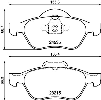 MINTEX MDB2883 Σετ τακάκια, δισκόφρενα for RENAULT