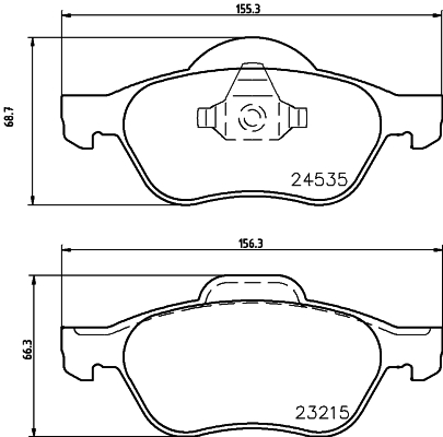 MINTEX MDB2883 Σετ τακάκια, δισκόφρενα for RENAULT