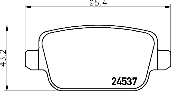 MINTEX MDB2887 Σετ τακάκια, δισκόφρενα for FORD FORD AUSTRALIA FORD USA LAND ROVER PROTON VOLVO