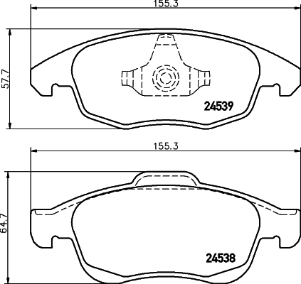 MINTEX MDB2890 Σετ τακάκια, δισκόφρενα for CITROËN DS PEUGEOT
