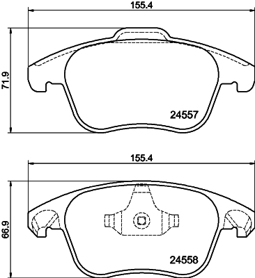 MINTEX MDB2891 Σετ τακάκια, δισκόφρενα for CITROËN DS DS (CAPSA) OPEL PEUGEOT VAUXHALL