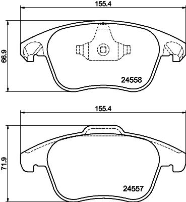 MINTEX MDB3122 Σετ τακάκια, δισκόφρενα for CITROËN DS DS (CAPSA) OPEL PEUGEOT VAUXHALL