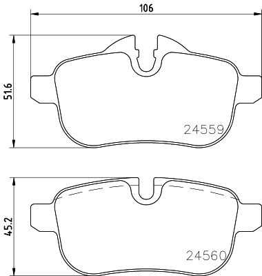 MINTEX MDB2947 Σετ τακάκια, δισκόφρενα for BMW
