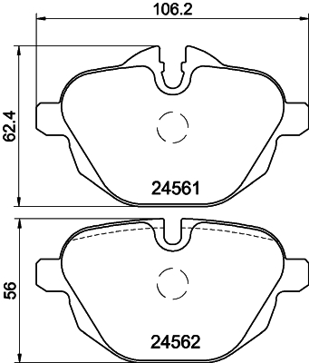 MINTEX MDB2948 Σετ τακάκια, δισκόφρενα for BMW