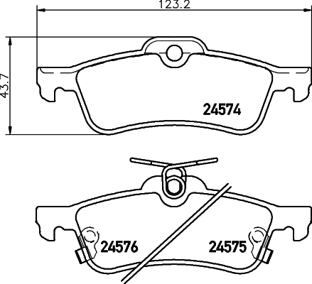 MINTEX MDB2914 Σετ τακάκια, δισκόφρενα for DAIHATSU TOYOTA
