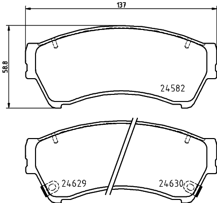 MINTEX MDB2935 Σετ τακάκια, δισκόφρενα for BESTURN (FAW) FORD USA LINCOLN MAZDA MAZDA (FAW)