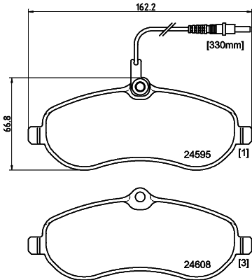 MINTEX MDB2901 Σετ τακάκια, δισκόφρενα for CITROËN FIAT PEUGEOT TOYOTA
