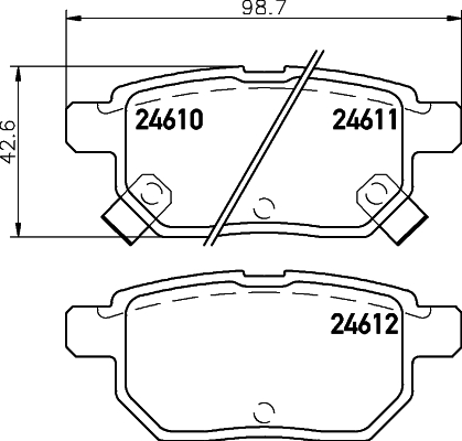 MINTEX MDB2925 Σετ τακάκια, δισκόφρενα