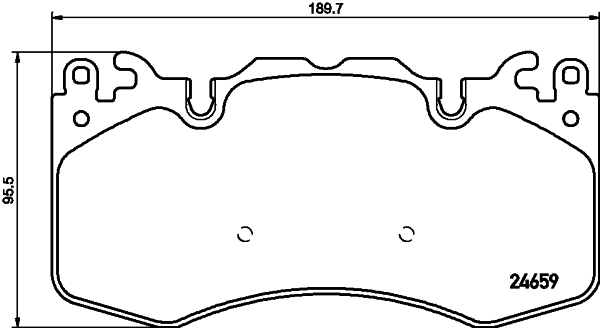 MINTEX MDB3129 Σετ τακάκια, δισκόφρενα for LAND ROVER