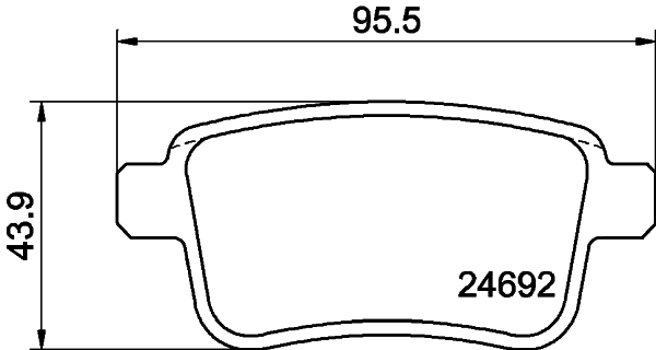 MINTEX MDB2964 Σετ τακάκια, δισκόφρενα for RENAULT