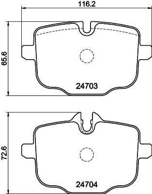 MINTEX MDB3008 Σετ τακάκια, δισκόφρενα for BMW
