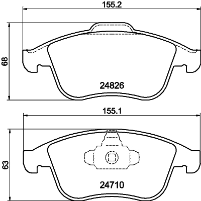 MINTEX MDB3030 Σετ τακάκια, δισκόφρενα for RENAULT SAMSUNG
