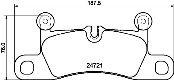 MINTEX MDB3076 Σετ τακάκια, δισκόφρενα for PORSCHE VW