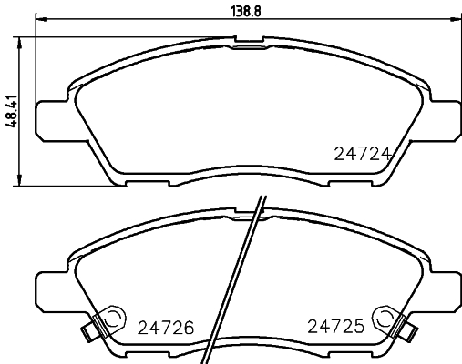 MINTEX MDB2977 Σετ τακάκια, δισκόφρενα for NISSAN NISSAN (DFAC) TOYOTA